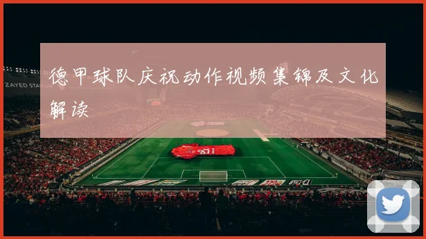 德甲球队庆祝动作视频集锦及文化解读